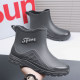 Rain boots men's summer breathable takeaway rider fishing waterproof ເກີບຢາງພາລາ 2024 ເກີບຝົນໃຫມ່ປ້ອງກັນແຮງງານ chef ເກີບນ້ໍາ