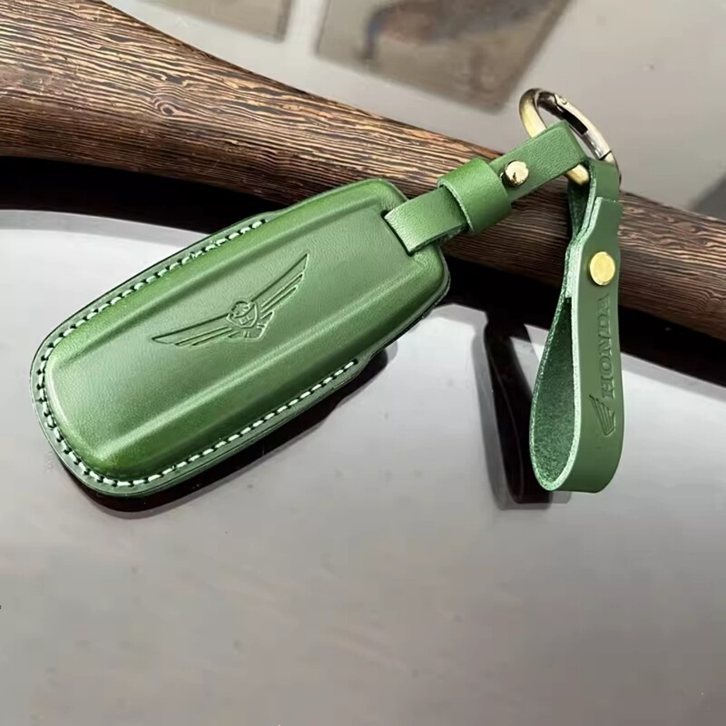 Suitable for Honda Gold Wing Gl1800 Motorcycle Leather Key Case F6B Remote Control Protective Shell Retro Handmade Bag