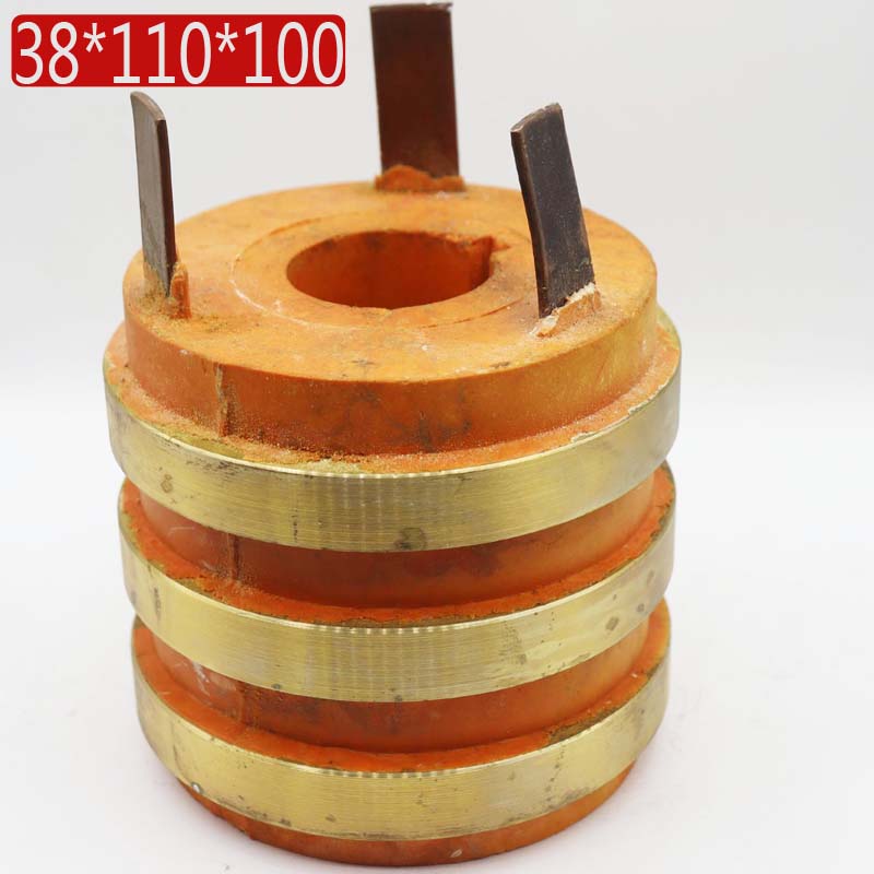 3-way set electric ring conductive slip ring inner diameter 38 outer diameter 110 110 100 copper ring 38 * 110 * 100 keyway 8MM