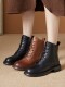 Martin Boots for Women, Spring and Autumn Single Boots, 2025 New Style, British Style Short Boots, Genuine Leather, Soft Sole, Soft Leather, Winter Fleece-Lined Boots