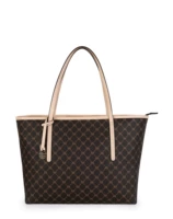 Кофейная белая вместительная и большая сумка на одно плечо, 295mm