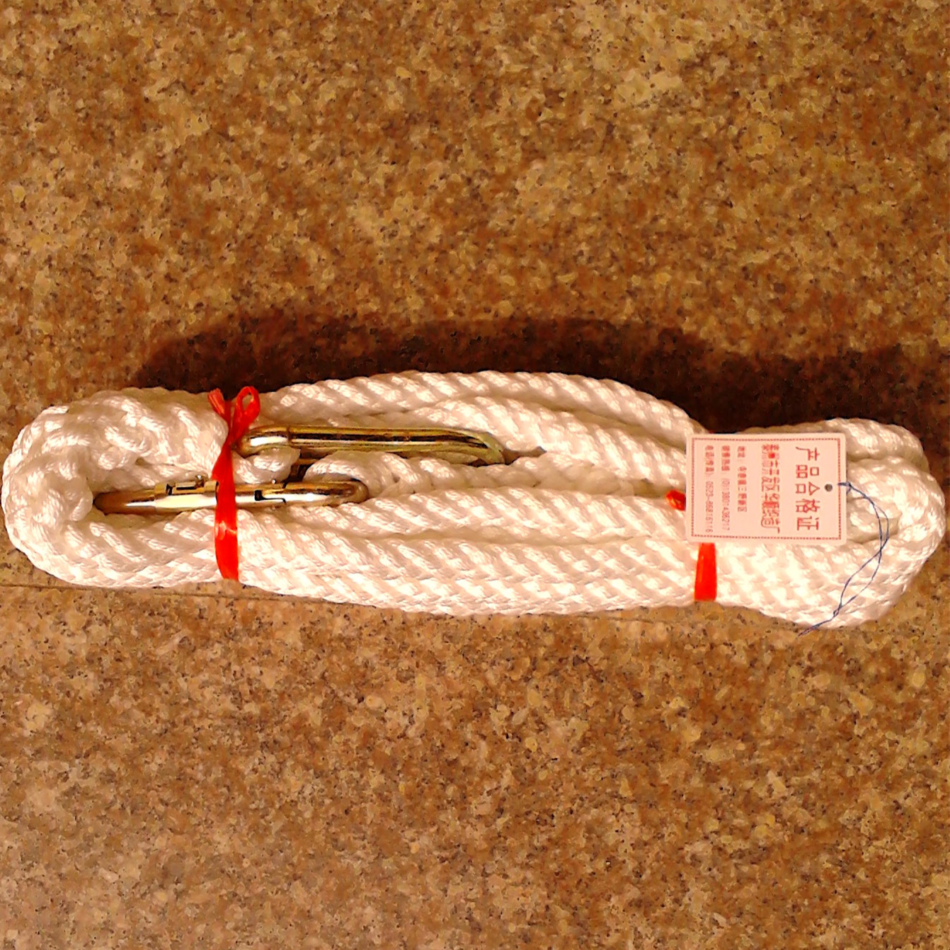 Aerial Work Safety Rope Plant Price Supplied Premium Tezhou Huahun Dual Hook Safety Rope