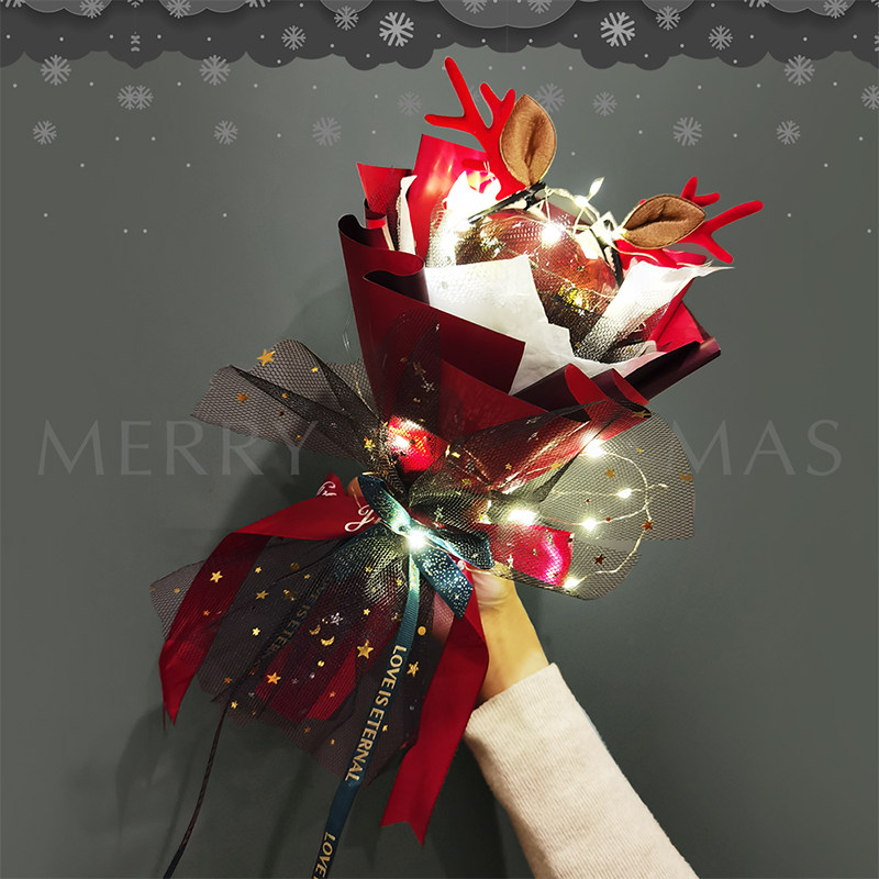 2021 Christmas Eve Apple Bouquet DIY Material Pack Creative Kit Creative Christmas Gift Gift Box