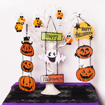 Halloween ornament props pendant bar scene decoration wall pumpkin skull ghost hangtag House