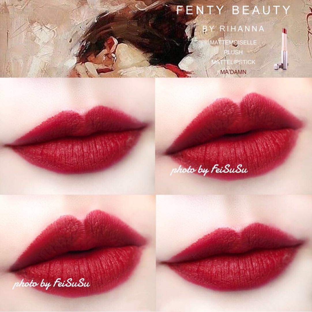 Fenty beauty 蕾哈娜 彩妆 Thỏi son lì dạng son môi dạng mờ - Son môi son background a22
