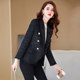 Autumn and winter suit jacket women's small fragrant style suit short section small tweed coat woolen woolen temperament is thin