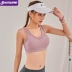 Lusure shockproof beauty vest thu thập đồ lót thể thao nữ nhanh khô chạy bộ yoga tập thể dục chống chảy xệ áo ngực - Đồ lót thể thao