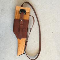 Wooden barge pliers set film and television props German wooden barge gun sleeve