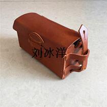 Japanese magazine box film and television props cowhide front and rear warehouse handmade
