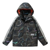 Пуховик, зимняя удерживающая тепло короткая толстовка с капюшоном для отдыха, трендовая камуфляжная куртка