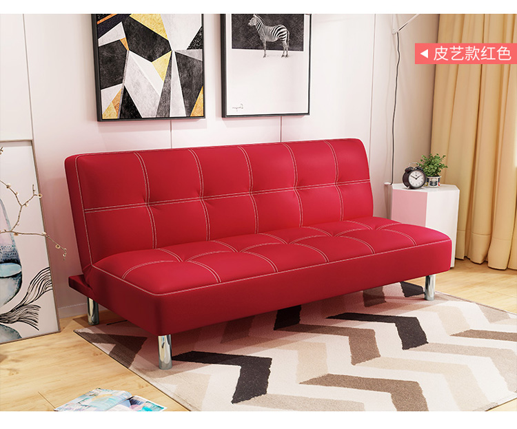 Simple đa chức năng căn hộ nhỏ phòng khách giường sofa có thể gập đôi lười biếng sofa nhỏ ba mục đích kép 1,8 m - Ghế sô pha ghế giường gấp