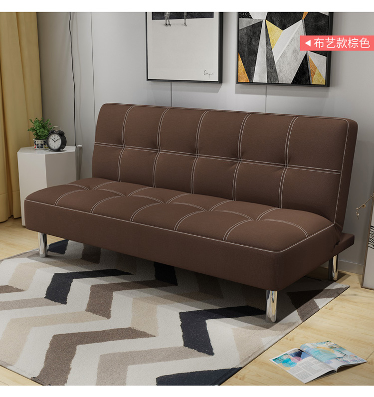 Simple đa chức năng căn hộ nhỏ phòng khách giường sofa có thể gập đôi lười biếng sofa nhỏ ba mục đích kép 1,8 m - Ghế sô pha ghế giường gấp