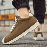 Мужские летние кроссовки, высокая спортивная обувь для кожаной обуви на платформе, туфли