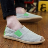 Мужская летняя тканевая обувь для отдыха, трендовые универсальные слипоны