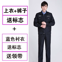 Темно -морской молнии + брюки + рубашка