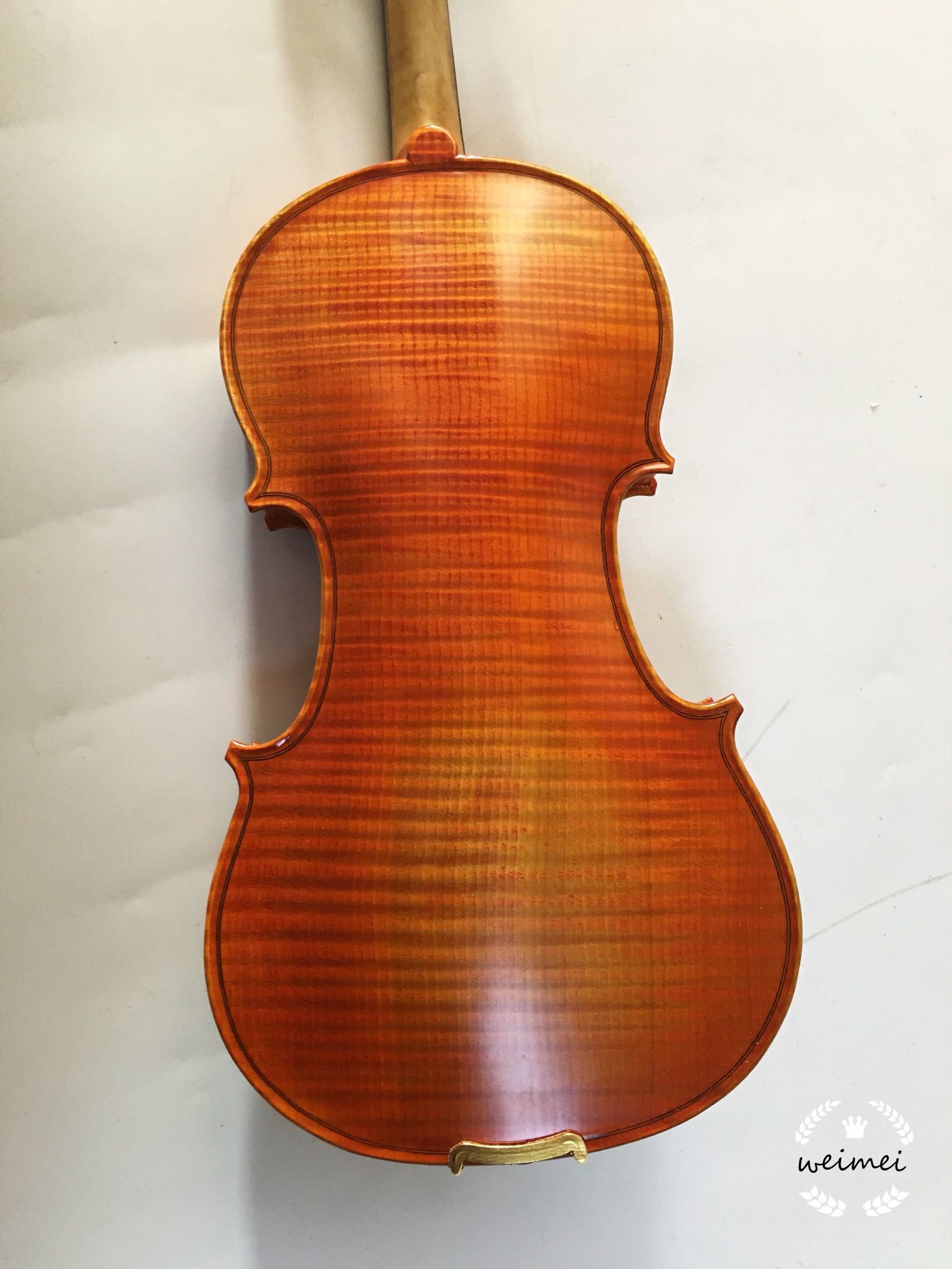 Upscale whole board violin full solid wood natural tiger vein upscale configuration price-performance ratio high