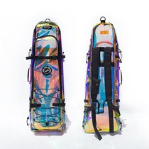 WATERPRO free diving long fin bag chameleon transparent tpu laser waterproof lightweight equipment fin bag