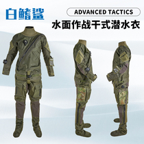 White Tip Shark New AKUANA MD2 Wetsuit Dry Diving Dry Suit Scuba Diving Dry Suit