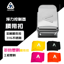 AKUANA BELT BUCKLE BACK FLYING BCD SIDE HANGING ACCESSORIES METAL PLASTIC MULTICOLORED