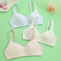 Bai Ling Bai Li pure cotton student girl underwear thin section Teen junior high school girl big child development small vest