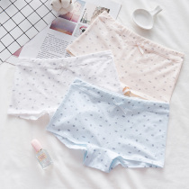 3 Yilanfen girl cotton fabric waist panties Students cute boxer pants Breathable and comfortable underpants