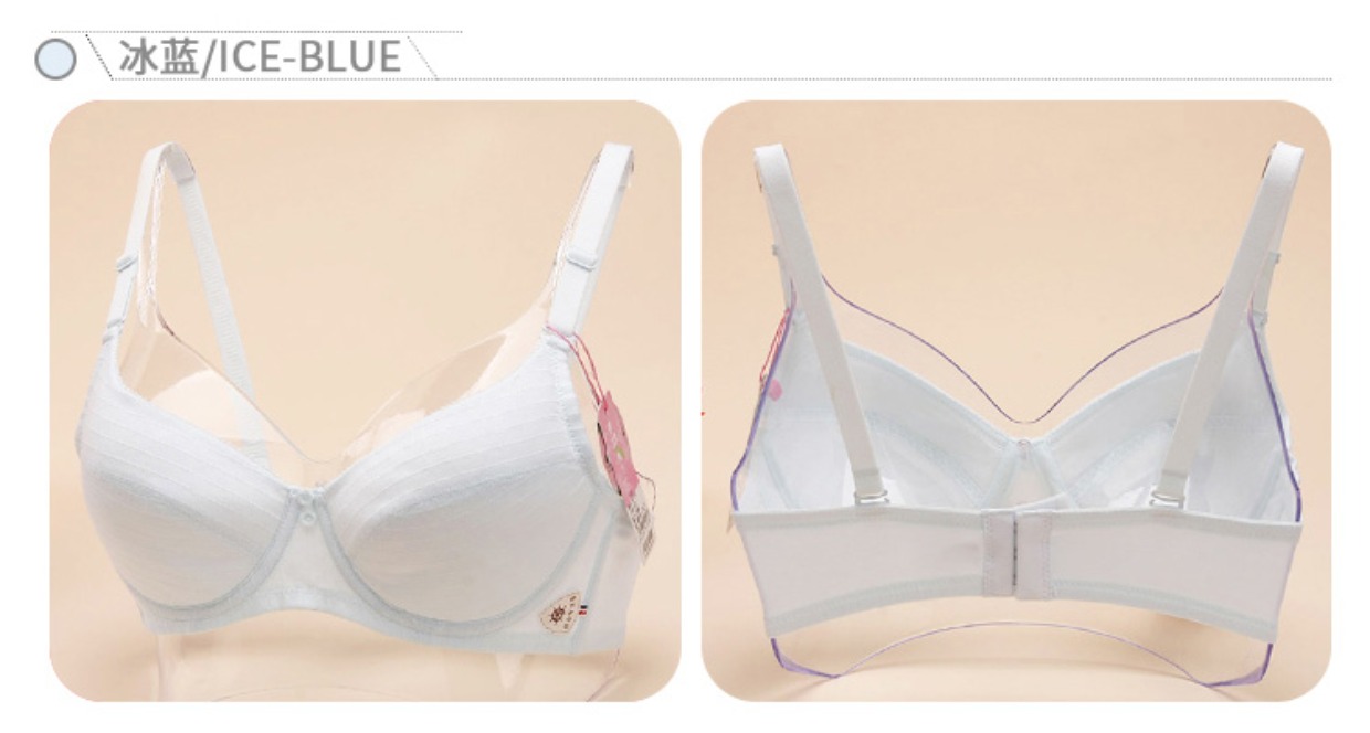 2 mảnh Yilanfen mỏng cotton cô gái áo ngực cotton siêu mỏng khuôn cốc nhỏ ngực sinh viên không có đồ lót xốp bộ đồ lót nữ hàng hiệu