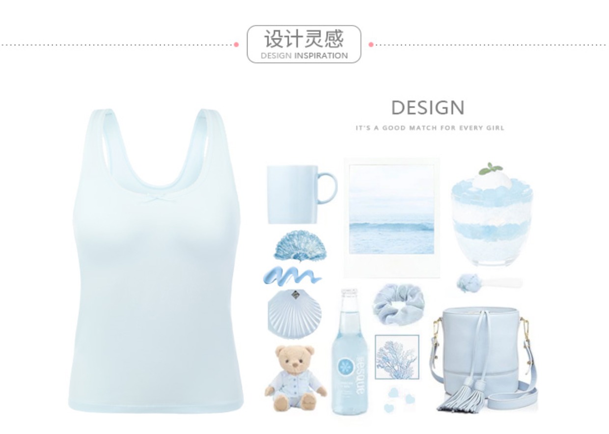 Yilanfen vest đồ lót cô gái với miếng đệm ngực không có vòng thép mỏng phần sinh viên phát triển cơ sở áo ngực áo lót học sinh