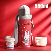 Красная 550 мл-дубль-крышка (обновление 316 Внутренняя линейка+Цвет изменения температуры) Отправить набор чашек