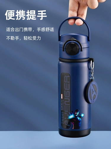 Дисней, детский стакан для мальчиков, трубочка со стаканом для школьников, портативный чайник