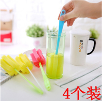 Long handle sponge brush swivel no dead angle baby bottle brushed insulated cup brush wash cup Divine Instrumental Wash Cup Brush