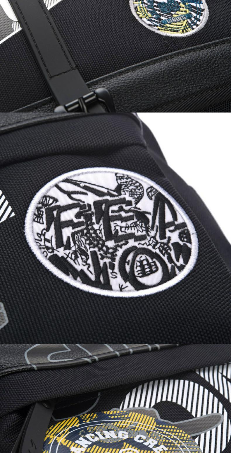 Li Ning nữ ba lô thể thao cuộc sống hàng loạt thời trang túi đeo vai bình thường túi thể thao túi ABSM039 - Ba lô local brand balo