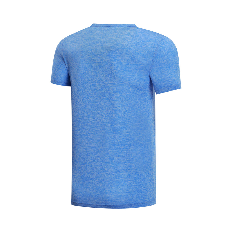 Li Ning Summer Áo thun ngắn tay thoáng khí Thoải mái đơn giản Thời trang cổ tròn Áo thun thể thao thông thường AHSM189 - Áo phông thể thao áo ba lỗ tập gym