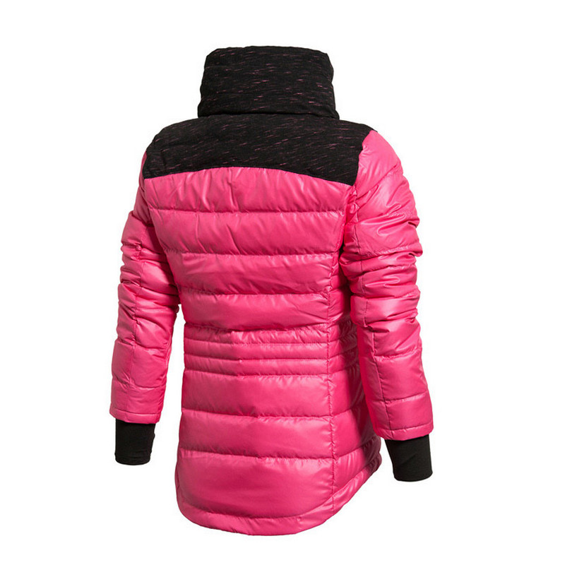 Li Ning nữ mùa thu và mùa đông mô hình close-fitting trùm đầu ngắn xuống áo khoác thể thao loạt cuộc sống xuống áo khoác AYMJ084 QC áo phao nam dài