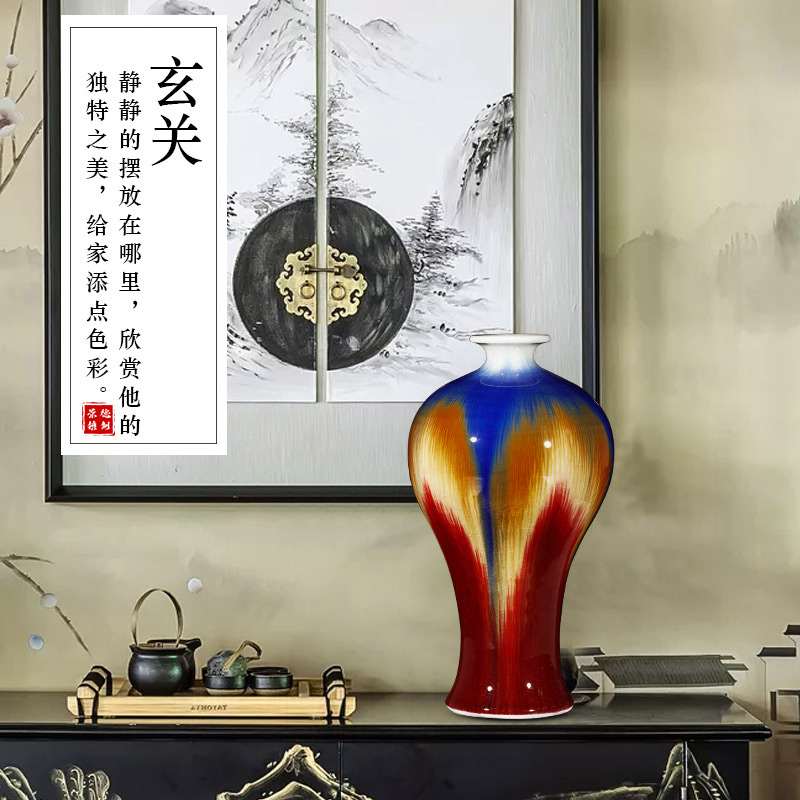 Archaize of jingdezhen ceramics up crack glaze vase restoring ancient ways is the sitting room home decoration handicraft furnishing articles