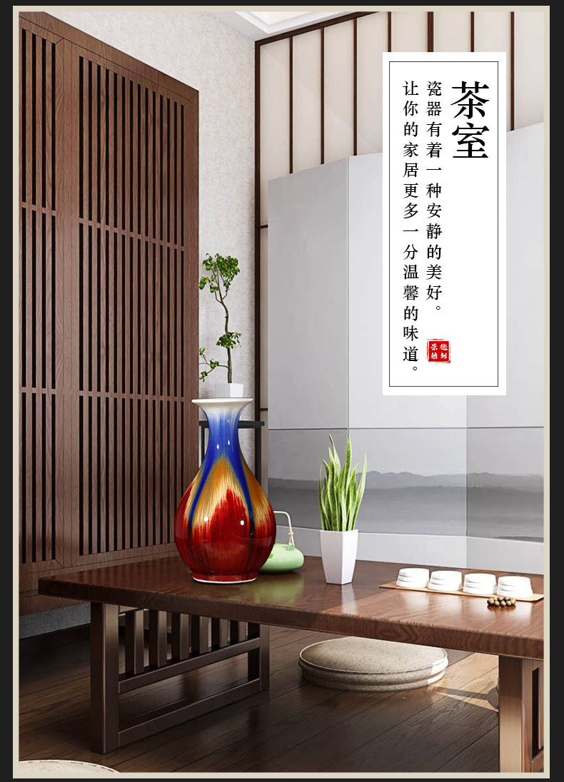 Archaize of jingdezhen ceramics up crack glaze vase restoring ancient ways is the sitting room home decoration handicraft furnishing articles