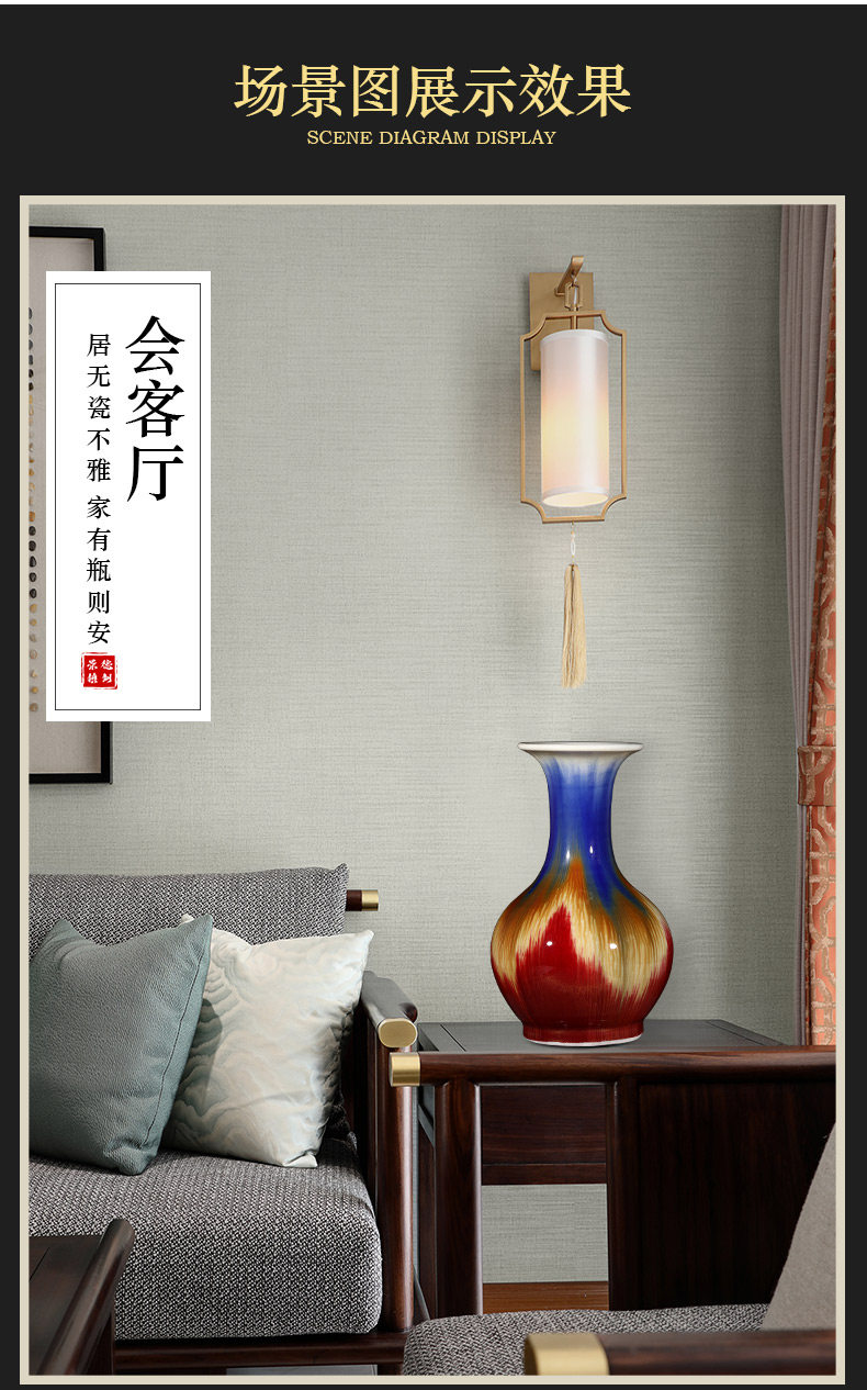 Archaize of jingdezhen ceramics up crack glaze vase restoring ancient ways is the sitting room home decoration handicraft furnishing articles