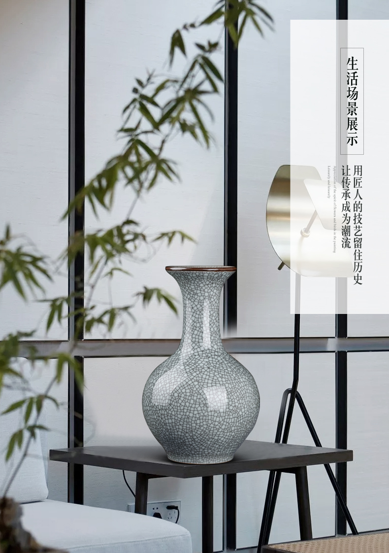 Jingdezhen ceramics sitting room place of new Chinese style household act the role ofing is tasted rich ancient frame antique vase wine accessories