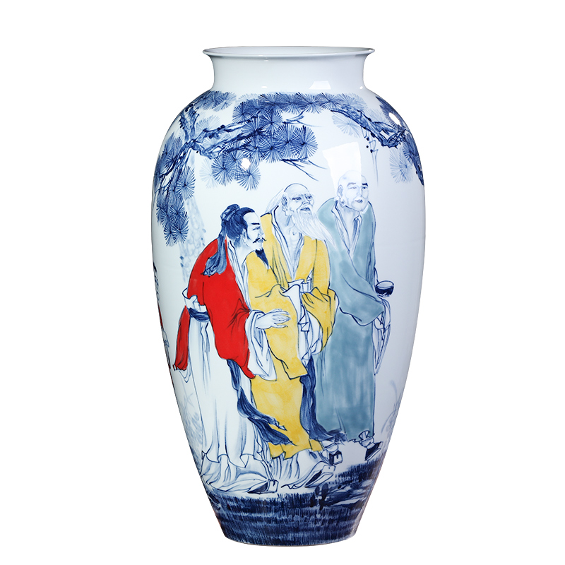 The Master of jingdezhen ceramics hand - made vases, flower arranging large Chinese style household adornment ornament gift porcelain sitting room