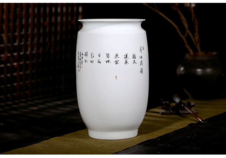 Jingdezhen ceramics Xia Guoan famous modern Chinese hand - made vases, flower arrangement sitting room adornment is placed