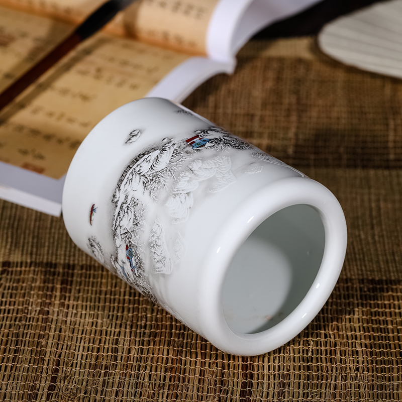 Jingdezhen ceramics antique vase creative fashion decorative furnishing articles the teacher 's day gifts large office study