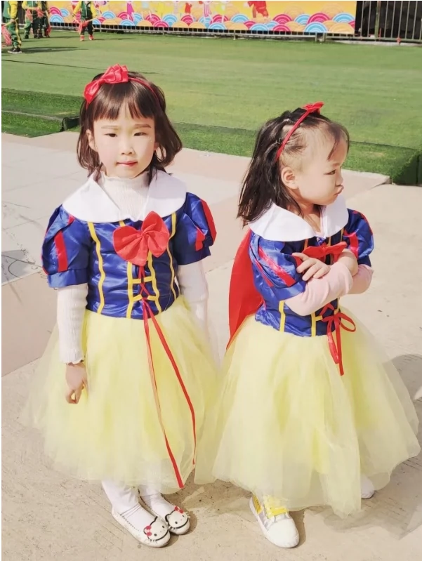 Tùy Chỉnh 
            Cosplay Trẻ Em Halloween Giáng Sinh Trang Phục Mặc Quần Áo Lọ Lem Bé Gái Bạch Tuyết Váy Trình Diễn Trang Phục