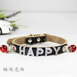 Маленькая собачья кожаная буква ошейник Dog Circle Dog Chain Change Pet воротник нея