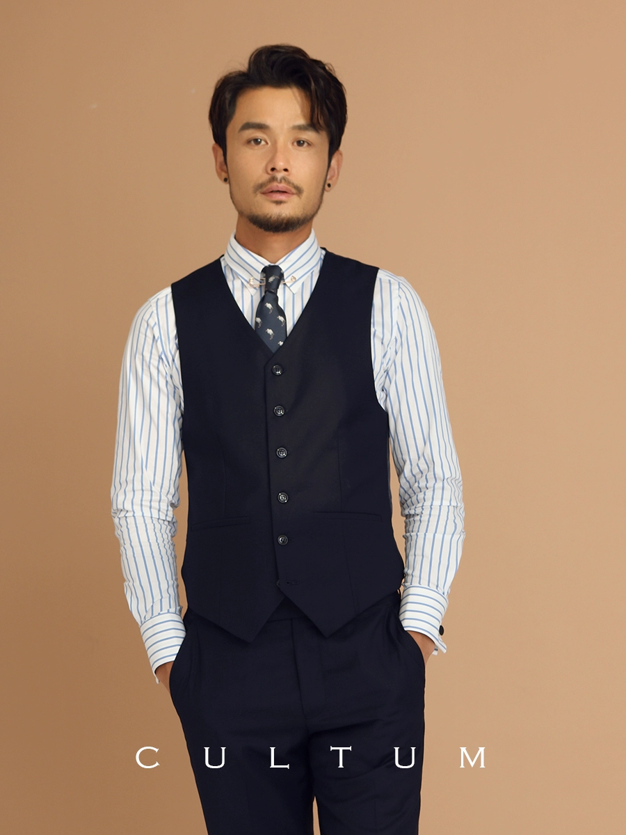 Vest phù hợp với Zhongfan Yinglun - Dệt kim Vest