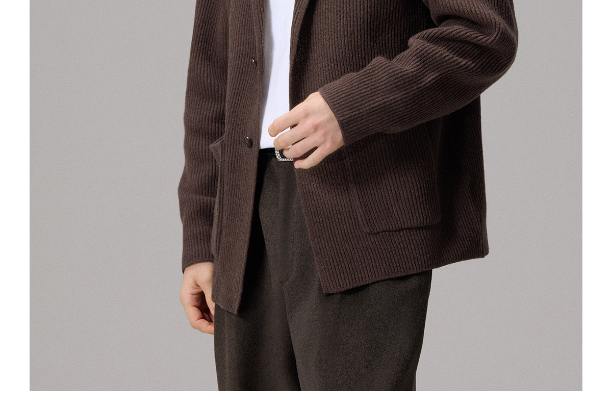 CULTUM 600g Chunky Knit Cardigan