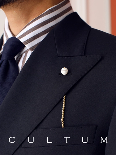 Cultum100 Рафинированная тканая шерсть, не подходящие для мужчин, мужские двойные двойные двойные двойные формат костюма с двойным расщеплением