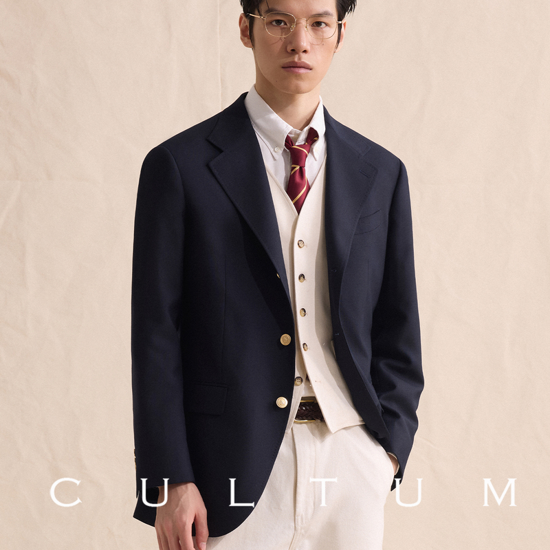 【Machine Washable Wool】Cultum Italian Business Blazer Suit Autumn/Winter Men's Single/Double Breasted Suit Jacket