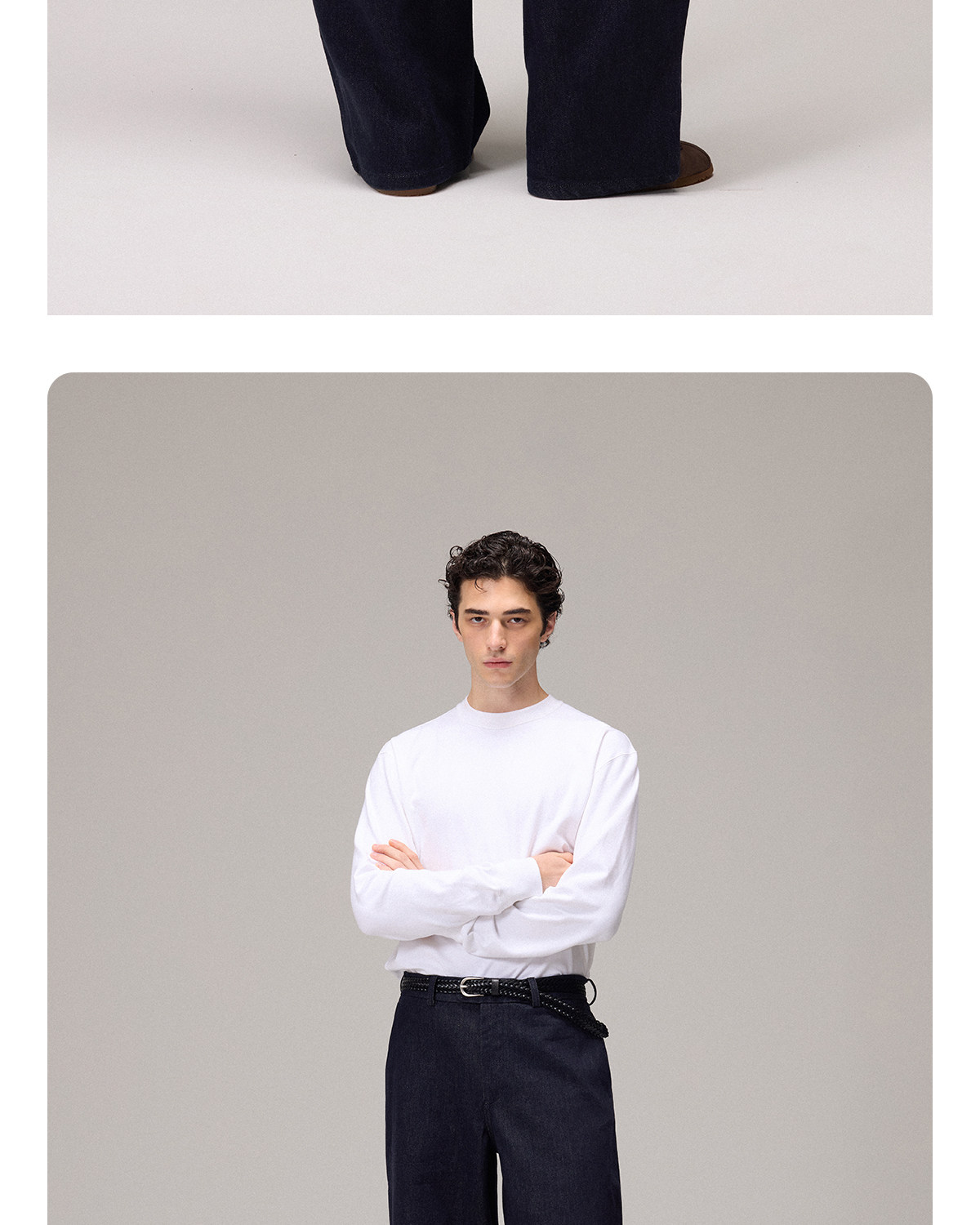 CULTUM Denim Wide-Leg Trousers