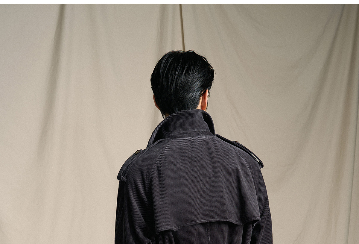 CULTUM Mid-Length Double-Breasted Trench Coat