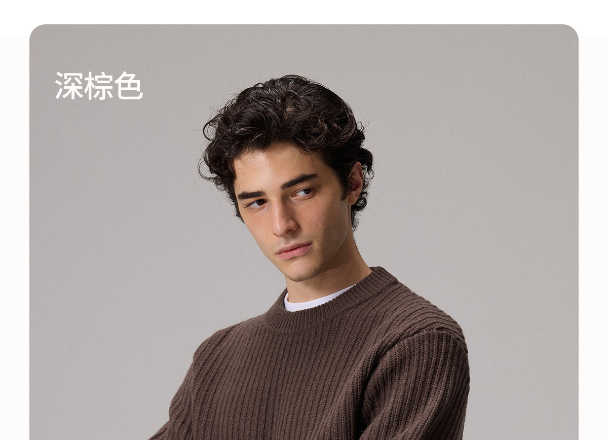 CULTUM 600g Chunky Knit Crewneck Sweater