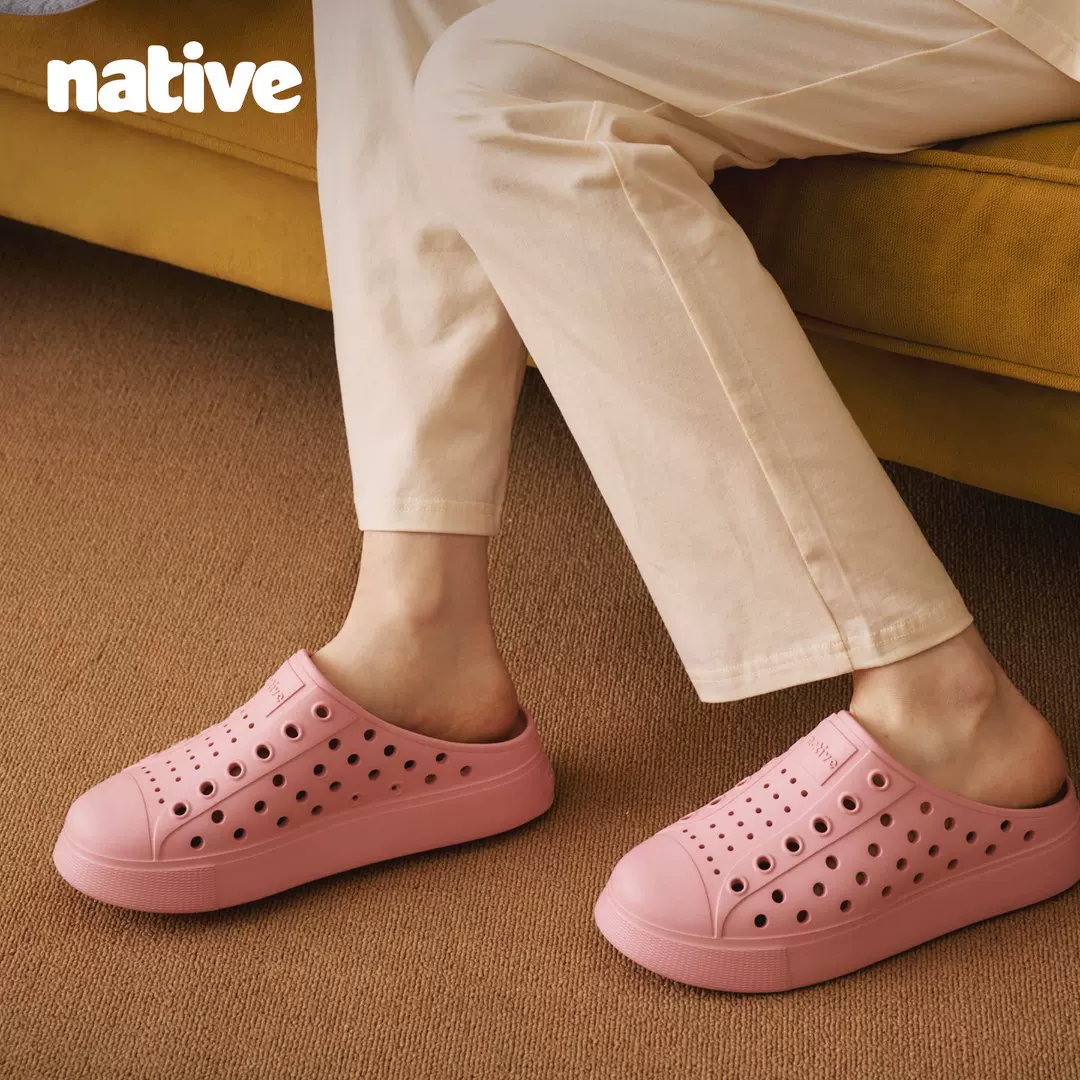 Нативные Crocs, полузамещенные сандалии, мужские туфли, модные кроссовки на толстой подошве без задника, обувь для пляжа, обувь для улицы, женские туфли